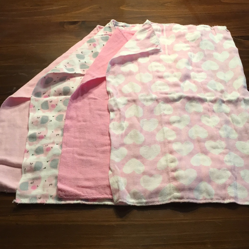 4 Burp Cloths for $6